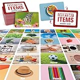 80 PCS Daily Items Matching Game, 40 Designs Everyday Objects Memory Cards Engaging Picture Match Game, Educational Learning Toys Enhance Memory & Matching Skills for Kids Ages 3 and Up