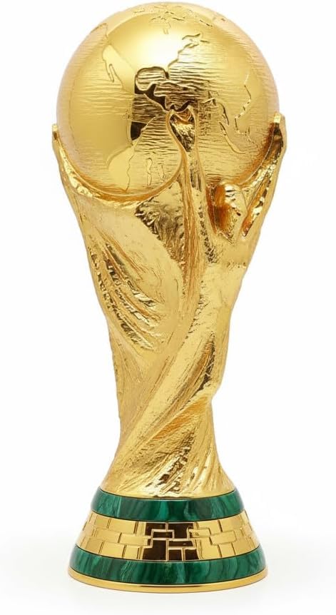 B BREXEM Brexem World Cup Football 2022 Trophy Replica/souvenir Mascot World Cup Resin Trophy Hight Quality Football Fans Trophy (27cm)
