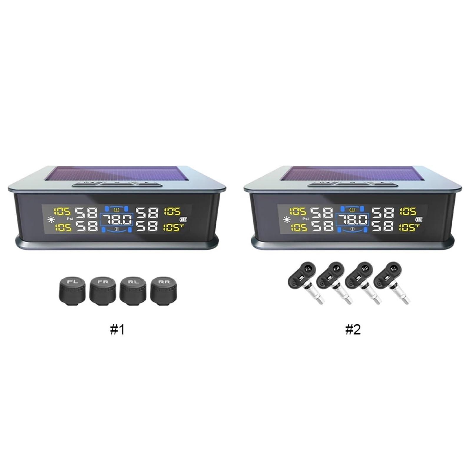 system kontroli ciśnienia w oponach System Monitorowania Ciśnienia W Oponach Zasilany Przez USB Wodoodporny IPX7 Do Samochodów Kempingowych Sedan SUV Truck(Internal)