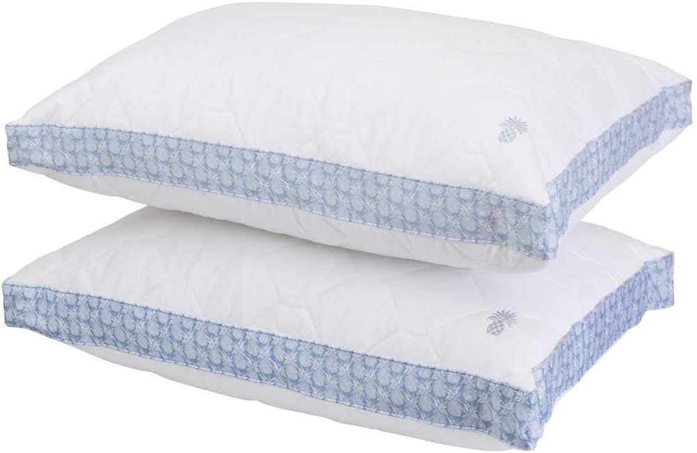 Tommy Bahama Quilted Pillow 2Pack (Blue) Home & Kitchen