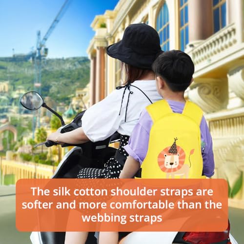 Image of Tony Stark Kids Safety Belt for Two Wheeler with Reflective Strips, Portable Seat Belt Children Motorcycle Harness for Motorcycle Bike, Adjustable Safety Harness for Boys Girls (Little King)
