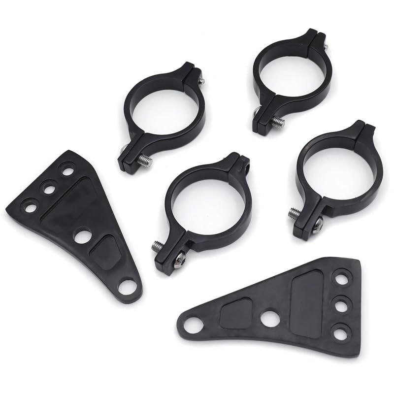 Soporte de faro abrazaderas motocicleta horquilla 41mm Cafe Racer 2
