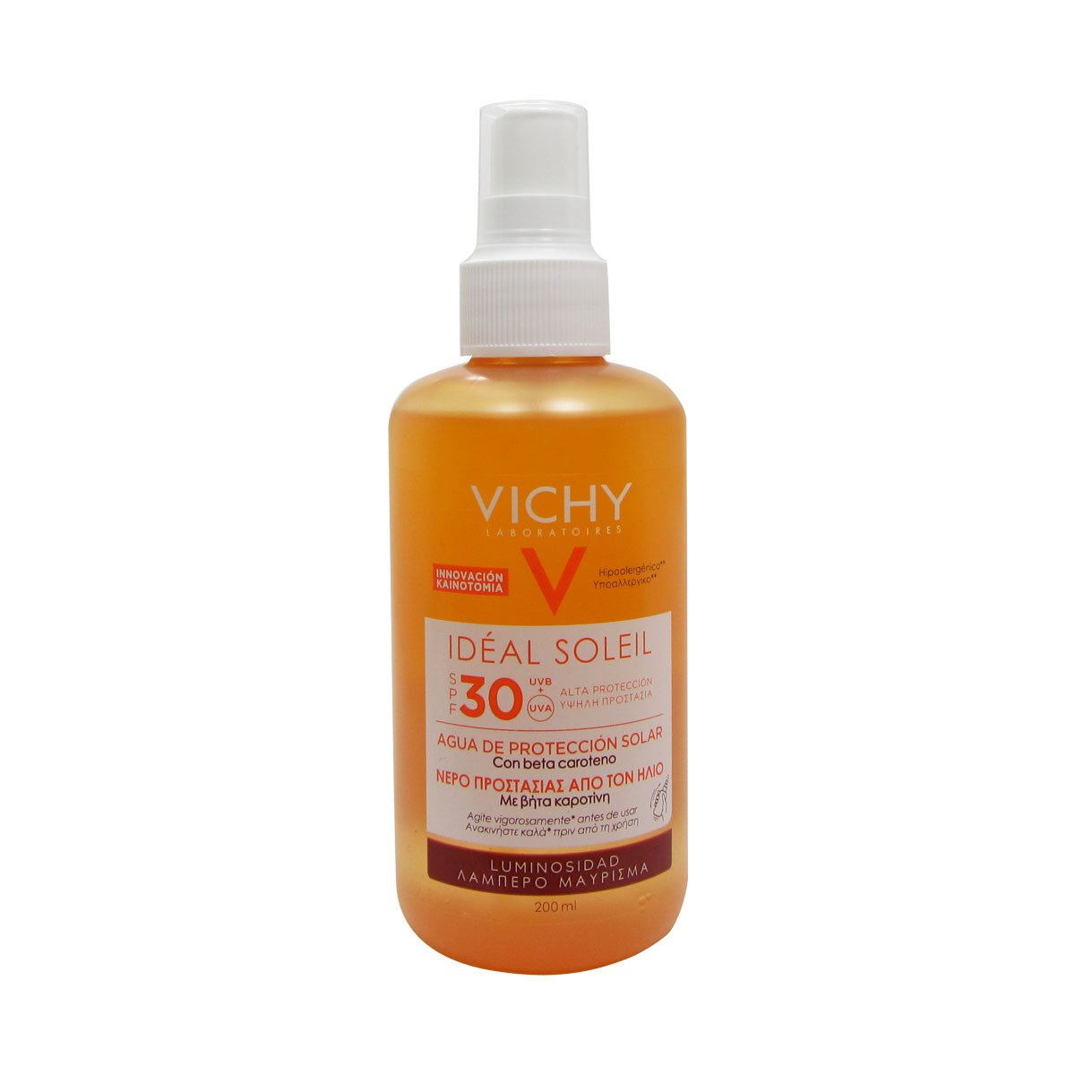 VICHYCapital Soleil Tan Illuminating Solar Protective Water SPF30 For All Skin Types, 200ml