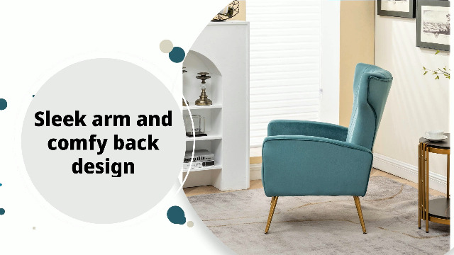 Amazon.com: Container Furniture Direct Modern Velvet Accent Chair