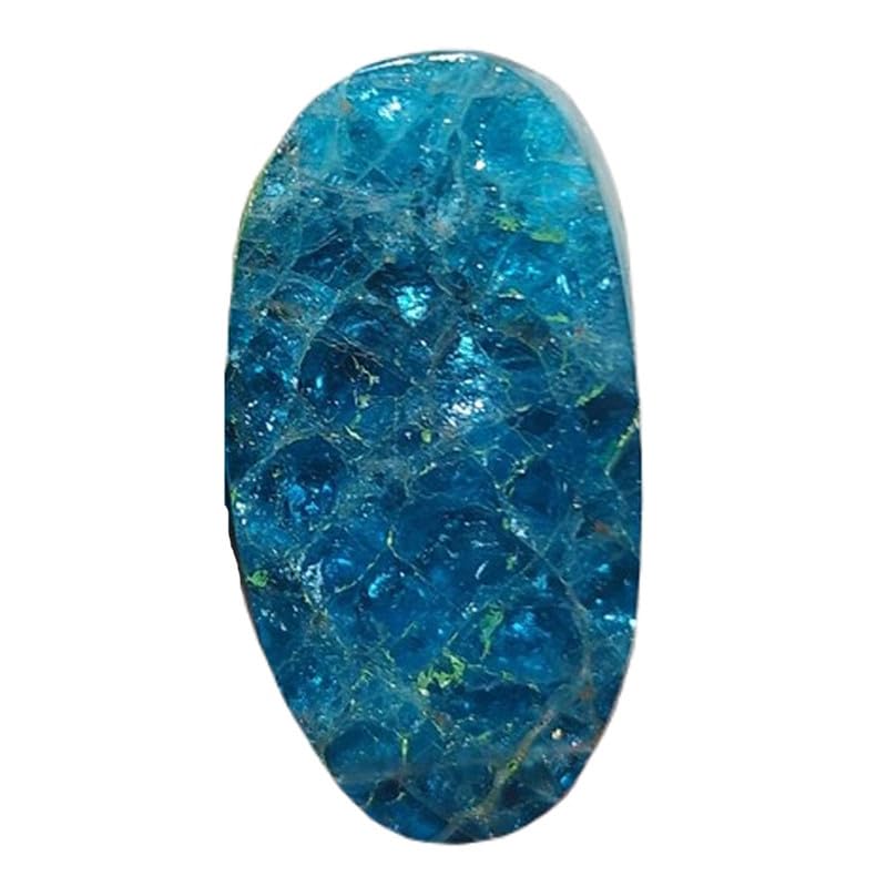 Apatite cabochon ovale lot de 2 pierres 24x13mm pour fabriquer votre bague personnalisée