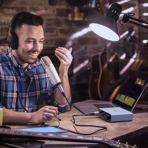 Image of Donner Audio Interface Livejack Lite 2 In 2 Out, USB Audio Interfaces, 24-bit /192 kHz,TRS balanced,with Headphone Amplifier, Audio Interface for PC /Win /Mac