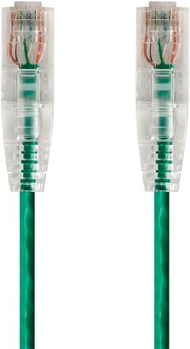 Miniatura 33 de Monoprice Cable de conexión a nivel de componente gris Cat6 de 1 pie UTP 28AWG 550MHz de cobre puro sin enganches RJ45 SlimRun Series Cable Ethernet