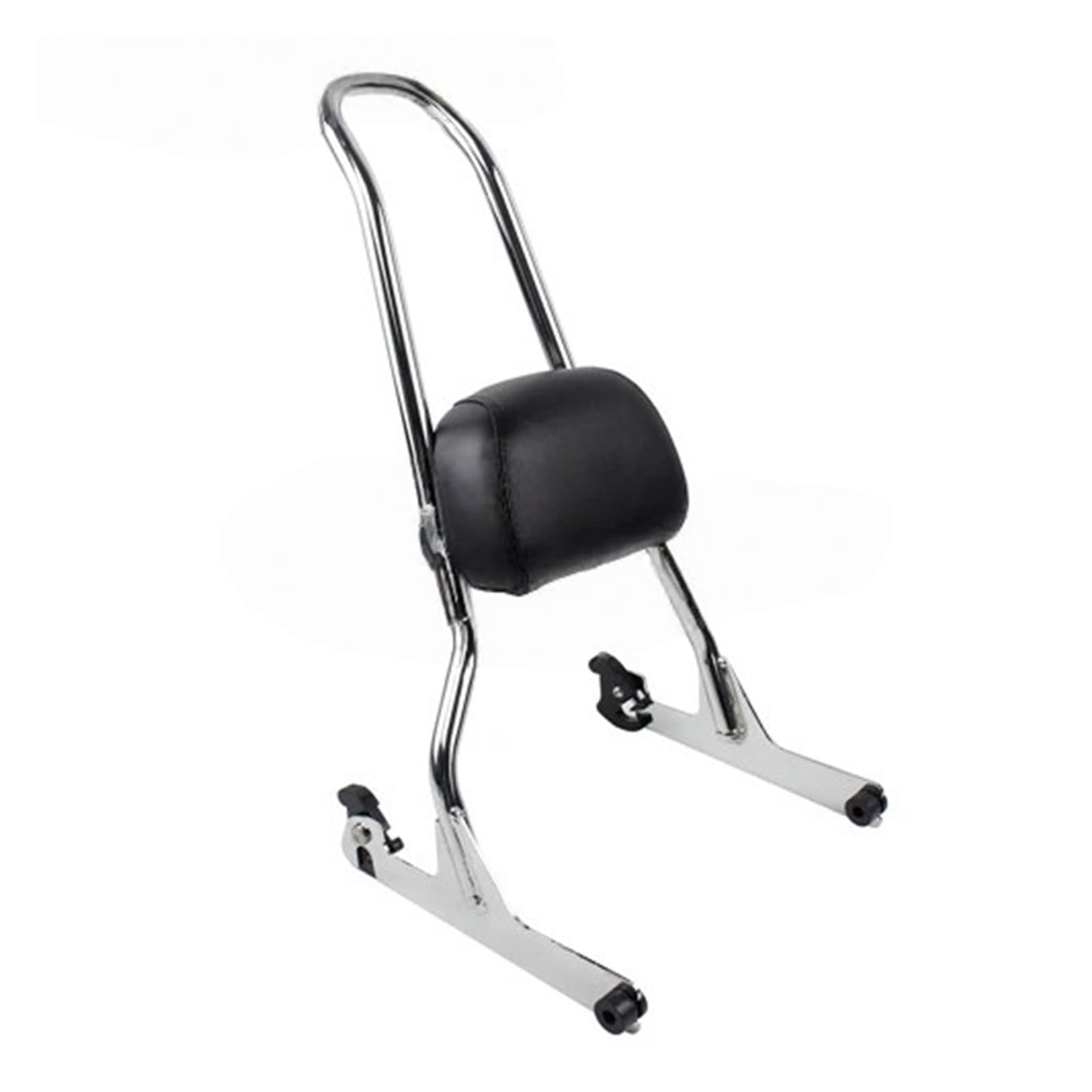 Passenger Sissy Bar Detachable Passenger Backrest Sissy Bar Bracket Kits for Fatboy for Softail FXST FXSTB FXSTC FXSTS FLSTF FLSTFB FLSTFBS 06-up(Chrome)
