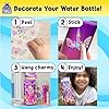 PURPLE LADYBUG Decorate Your Own Water Bottle - 5 6 7 8 Year Old Girl Gifts Craft Kit for Kids, Birthday Present Unicorn Gifts for Girls, Easter Gift for Kids #3