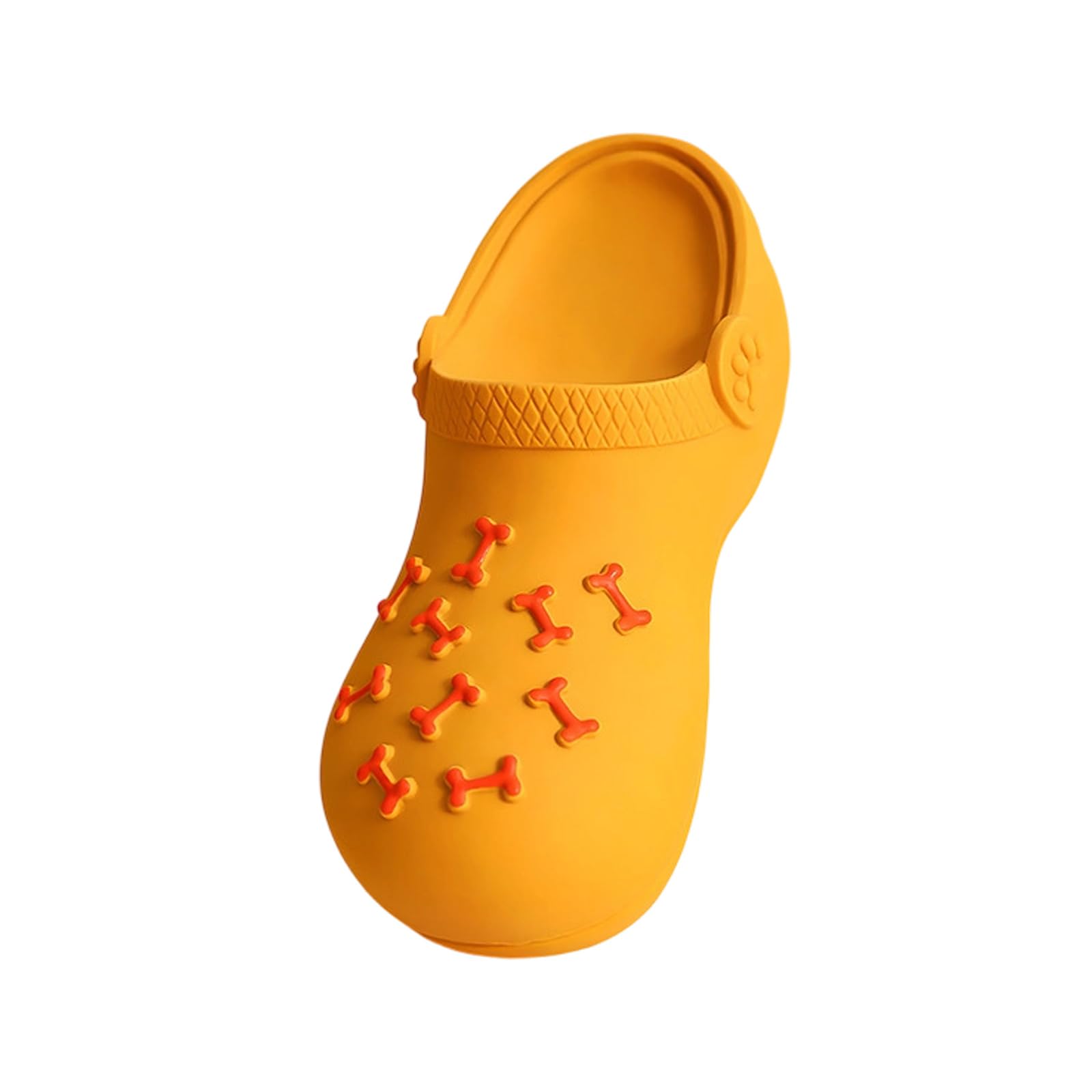 MICFENY Latex Chew Resistant Dog Slipper With Squeaker Sound Chewing Toy For Large Dogs Teeth Bumps