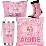 Anime Devil Merchandise Gift Set This anime enthusiast gift collection includes a stainless steel mug, pillowcase, makeup bag, and socks—the perfect choice for birthdays, Christmas, or parties.