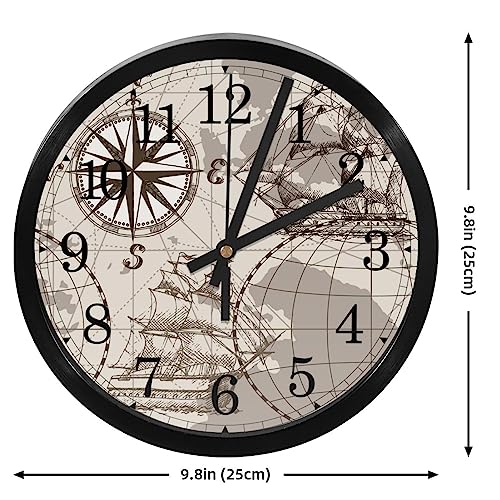 Horloge murale silencieuse à quartz grise de 30 cm pour bureau