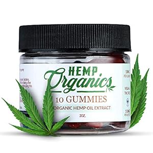 Hemp Gummies For Pain And Anxiety Relief – 56,699MG – Anxiety Supplements – Natural Calm Gummies – Sleep Gummies For Adults – Stress Gummies – Organic Gummies – 10MG Each – 10 Pack – HEMP ORGANICS