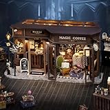 CUTEROOM DIY Miniatur Puppenhaus Bausatz aus Holz – Kreatives Modellbau-Set für Erwachsene & Teens – 3D Mini-Kaffeehaus zum Selberbauen – Deko-Geschenk