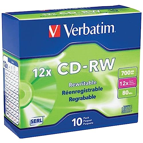 Verbatim 12x CD-RW Medios de comunicación