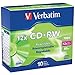 Verbatim 700 MB 80-Minute 4x-12x High-Speed Branded CD-RWs, 10 Pack (VTM95156)