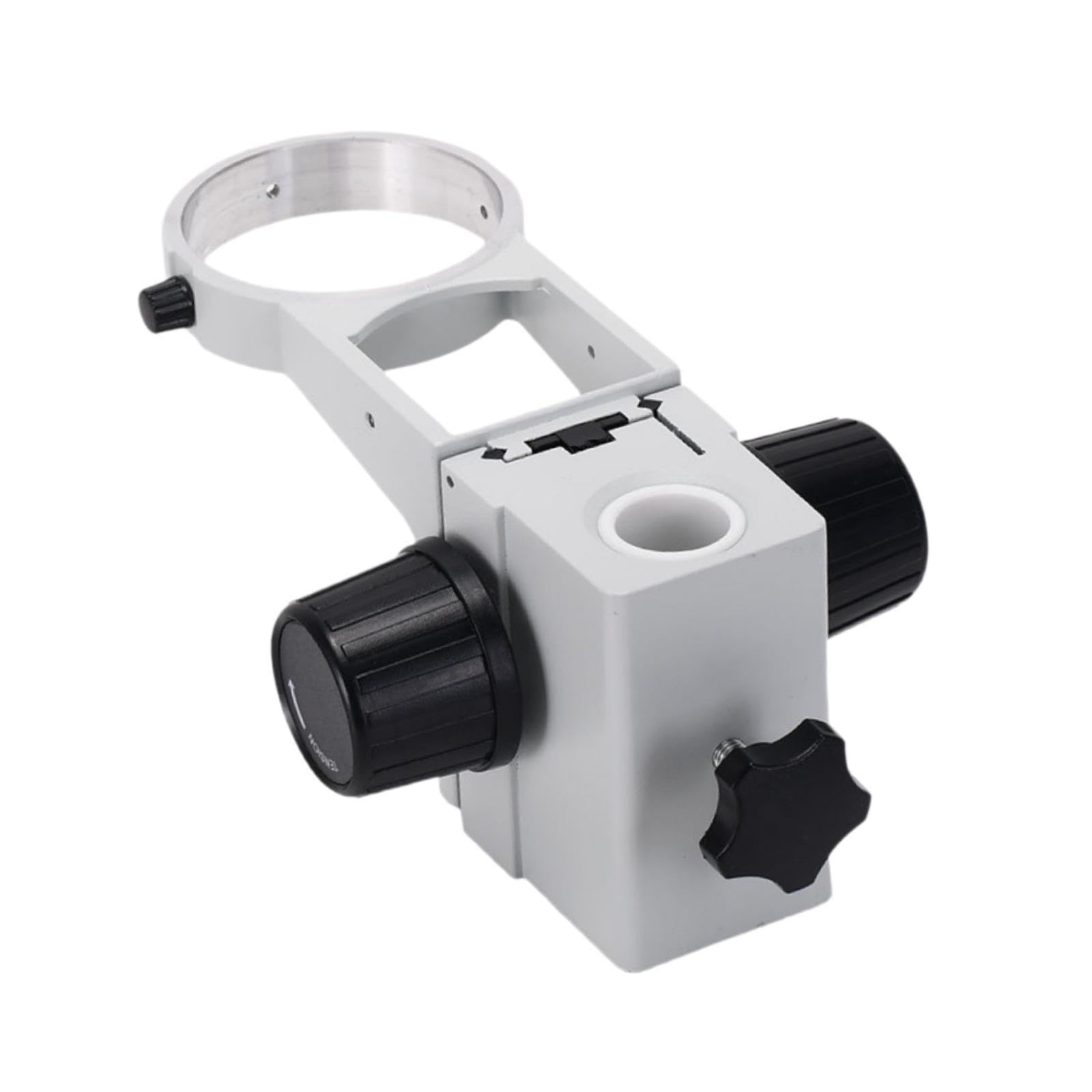 B Baosity Microscopio Soporte Estante Fijador Universal Compatible con Varios Microscopios Y Fácil Instalación Adecuado para Laboratorios Talleres Oficinas, Blanco