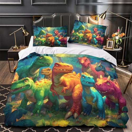 Housse de couette dinosaure 3D de qualité supérieure en microfibre douce