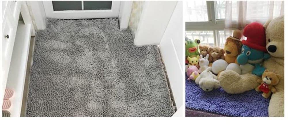SHENGANG Mata łazienkowa pochłaniająca wodę antypoślizgowy dywanik łazienkowy dywan do salonu mata podłogowa 60 x 180 cm dywan łazienkowy, jasnozielony, 50 x 80 cm