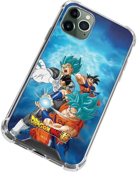 Skinit Clear Phone Case Compatible with iPhone 12 Pro Max - Officially Licensed Dragon Ball Super Goku Vegeta Super Ball Design