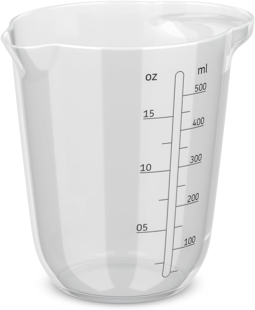 Mepal - Measuring cup Chef it - Easy to read engraved scale - Ergonomic handle - Lightweight material - 500 ml - Transparent