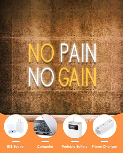 Save on NO PAIN NO GAIN Neon Sign with code V5GHJRB8 - Image 6