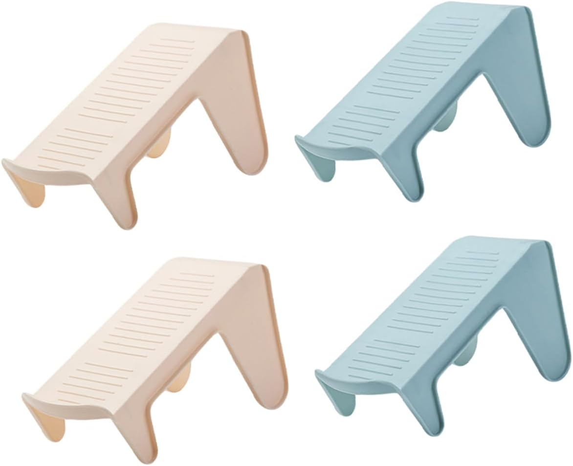 4pcs Space-Saving Shoes Rack Stylish Dual-Layer Holder for Efficient Home Organization Slip Design for Better Stability Lightweight Material for Closet Storage