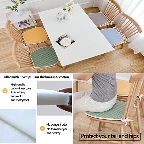 Cojín de asiento estampado de alto confort y diseño saludable en color caqui 4