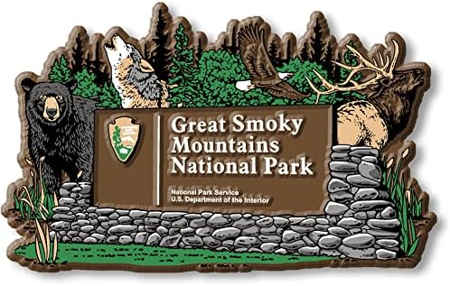 Great Smoky Mountains National Park Entrance Sign Magnet by Classic Magnets, 4.1" x 2.5", Collectible 3D Rubber Vintage-Style Souvenirs and Gifts Made in the USA image 4