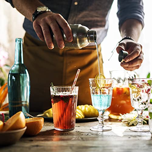 Set de bar 6 pièces avec flasque en acier, le cadeau idéal pour cocktail