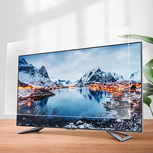 WLWLEO 32 Pollici TV antiriflesso salvaschermo Pellicola, 55 Pollici Monitor Anti Luce Blu Filtro, Ultra Trasparente Protezione Occhi Pellicola Compatibile con Sharp/Sony/Hisense,32 inch/698×392mm