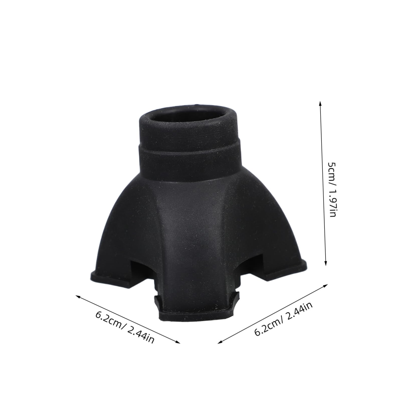 NOLITOY 2Pcs Rubber Cane Tips with Self Standing Slip Replacement Feet for Walking Sticks Hiking Poles and Crutches Durable Support for Stability and Safety