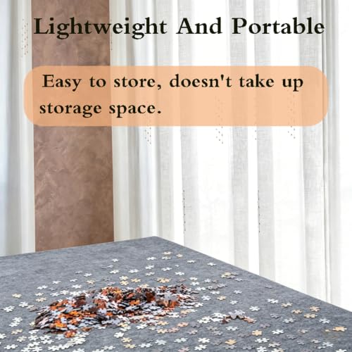 Tablero para puzzle antideslizante con base plegable de fieltro protector 5