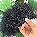 Synthetic Puff Drawstring Ponytail Unprocessed Virgin Mongolian Short Afro Kinky Curly Hair Bun Extensions Drawstring Puff Ponytail for Black Women Natural Black