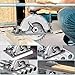 5 Inches Brushless Cordless Circular Saw Compatible with Makita 18V Battery(Tool Only),6500 RPM Compact Circular Saw,20mm Arbor with Blade and Scale Ruler