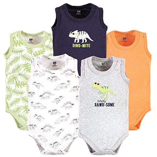 Hudson Baby Dinosaur Print Cotton Bodysuits #TOP9