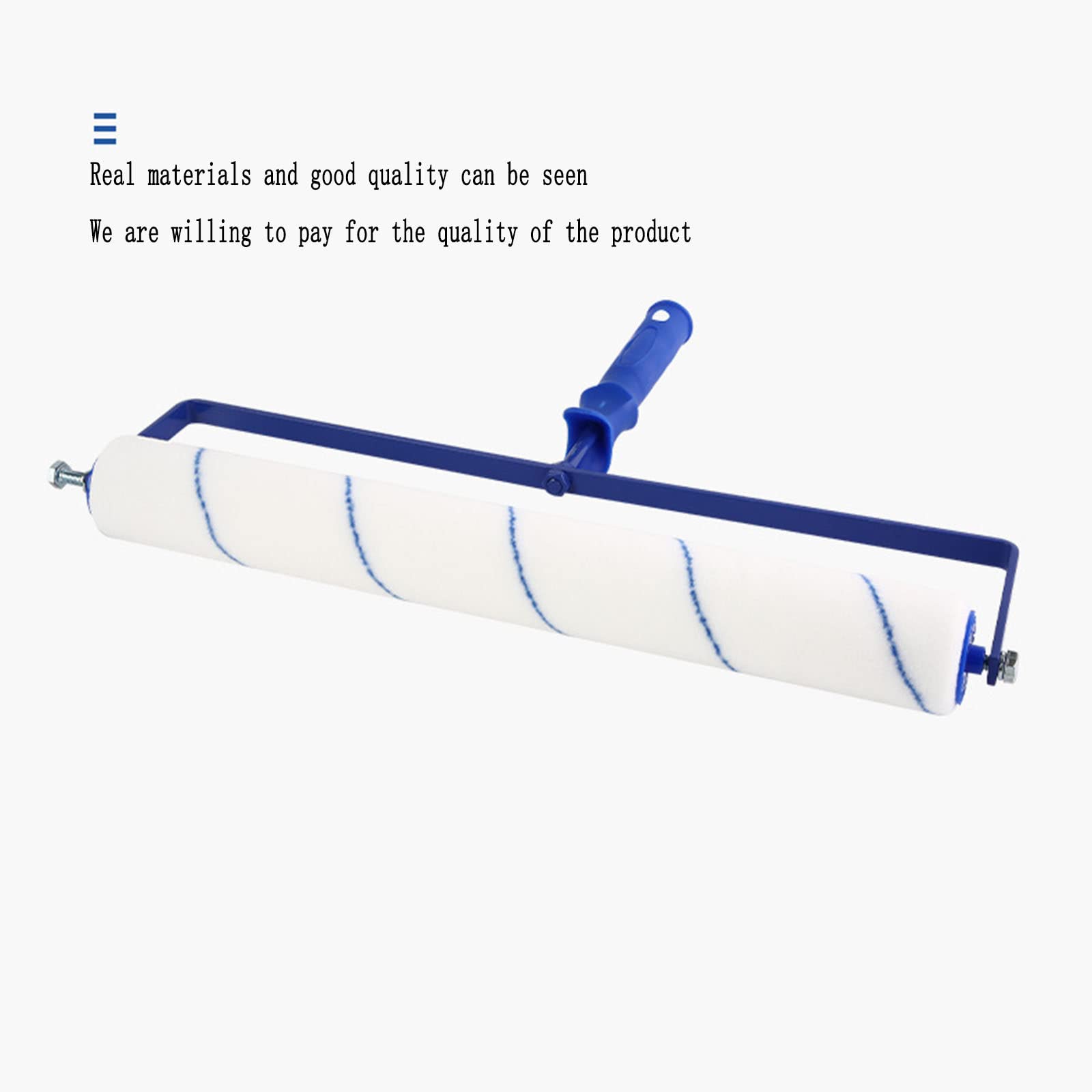 QBREZA Spazzola a Rullo per pareti di Vernice Spazzola a Rullo Grande da 18 Pollici Rullo per Pittura a Pavimento Spazzola a Rullo a Pelo Corto a Pelo Corto