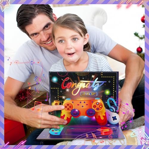 APOTODITO 3D Pop-up Cards for Kids and Gamers: Lights and Music Gift Cards with Built-in Money Holder Slots (for Insert Cash/Game Cards) - Perfect for Birthdays, Graduations, Christmas and More - Image 2