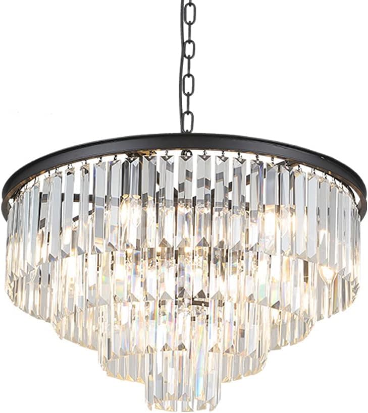 Plafonnier LED cristal E14 fini les salons sombres avec ce lustre chic