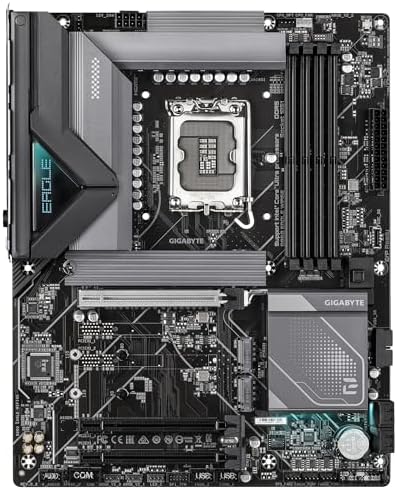GIGABYTE B860 Eagle WIFI6E Intel Core Ultra (Series 2) LGA 1851 Motherboard, ATX, DDR5, 3X M.2, PCIe 5.0, USB-C, WIFI6E, 2.5GbE LAN, EZ-Latch