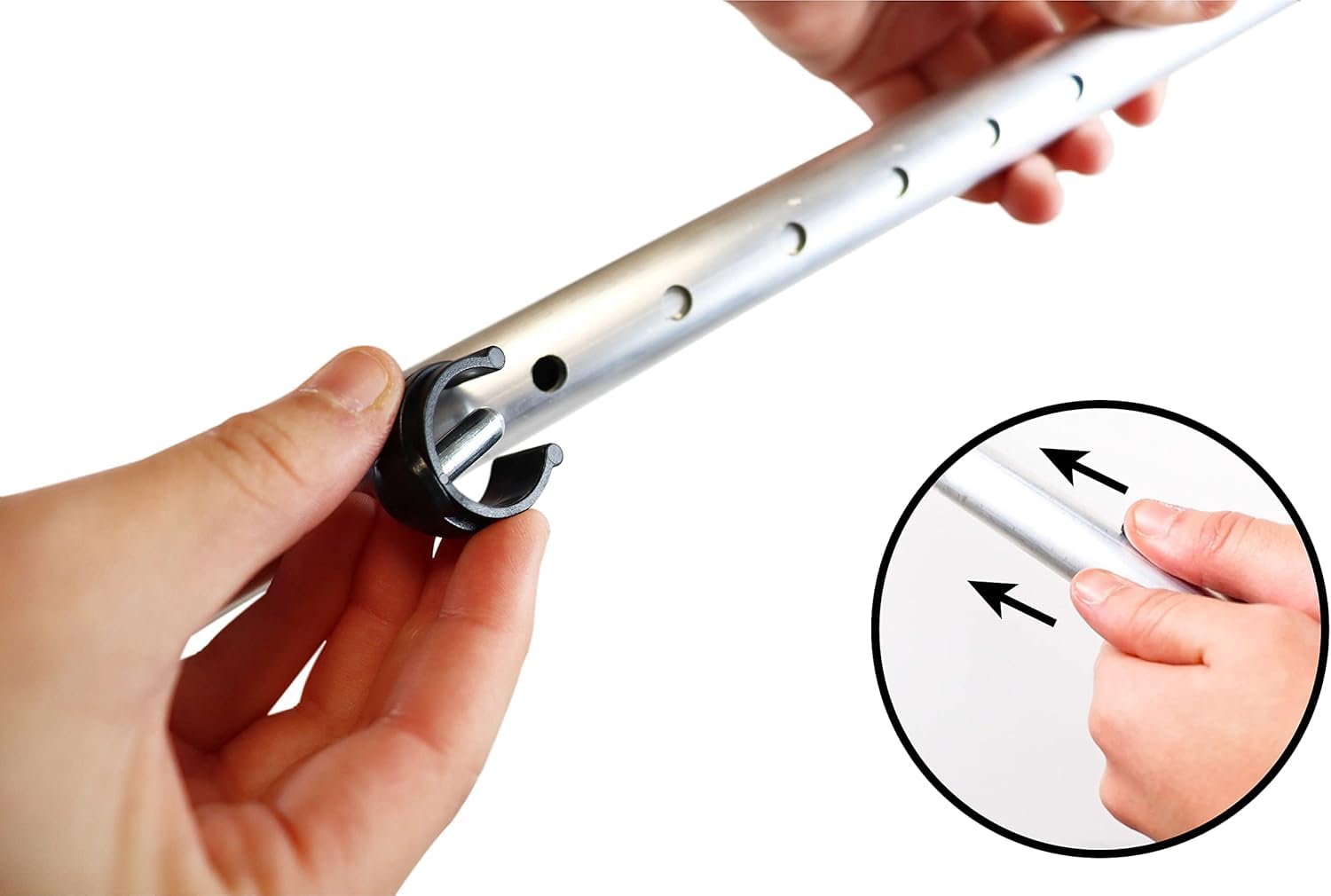 Muletas Adulto de Aluminio Regulables (Par) – Bastones Ortopédicos para Recuperación y Rehabilitación – Altura Ajustable 68-98 cm, hasta 125 kg. Fabricado en España.