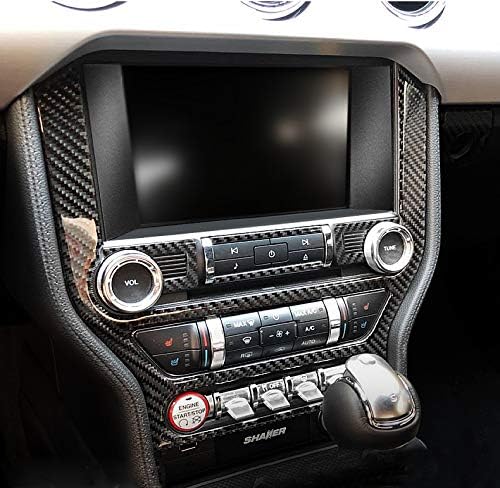 Miniatura 2 de GZXinWei, calcomanías de fibra de carbono para auto, calcomanías para panel de control central de interior