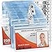 MIFFLIN Clear Plastic Horizontal Nametag Badge Holders and Metal Badge Clips with Vinyl Strap (250 Pack, Horizontal 2.25x3.5)