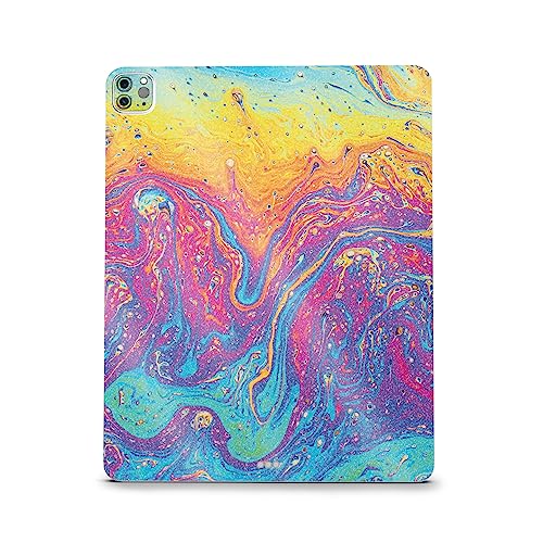 Image of MightySkins Carbon Fiber Skin Compatible with Apple iPad Pro 12.9 inch M2 6th Gen (2022) Full Wrap Kit - Paint Currents | Protective Durable Textured Carbon Fiber Finish | Easy to Apply | Made in The USA