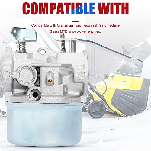 Yofmoo Carburetor Compatible For Tecumseh 632552 632557 632557A 632560 632560A 632641 640086 640086A 640092 640092A 640098 640098A 640311 Hsk600 Hsk635 Th098Sa 3Hp 3.25Hp 3.5Hp 3.75Hp Snowblower #TOP4