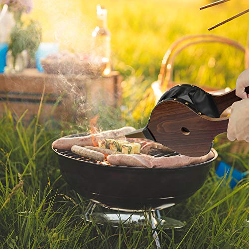 Kerykwan Fireplace Bellows 12"X5" Large Wood Air Blower Cast Nozzle For Outdoor Camping Bbq Grill Chimney Hand Bellow Pump Pit Barbeque Fire Tools Accessories With Hanging Strap #TOP5