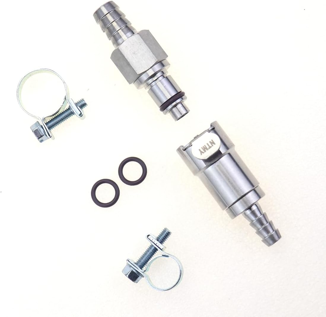 For Aprilia Caponord 1200 Gas Fuel Line Hose Metal Quick Release Disconnect Coupling