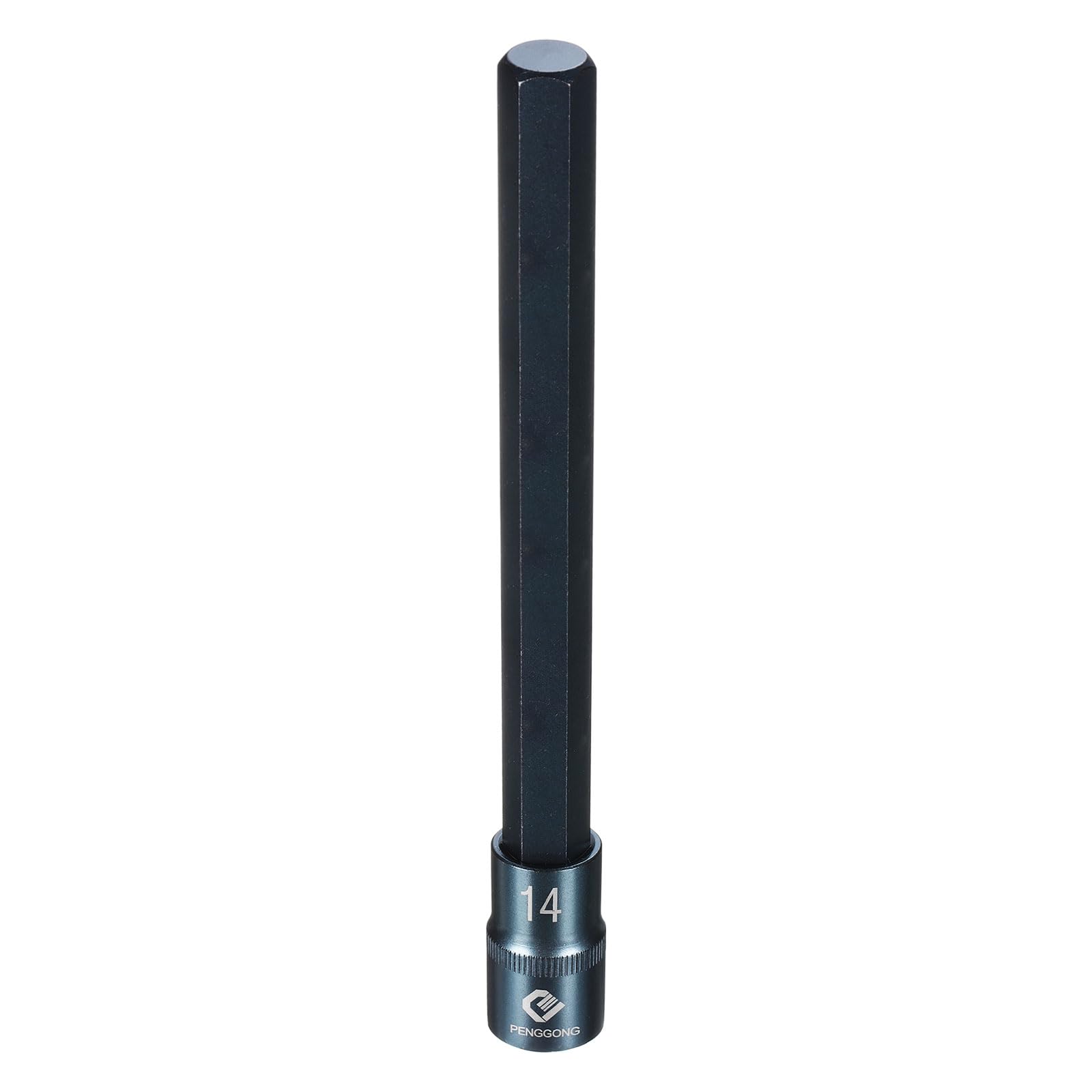 sourcing map 1/2" Drive Impact Hex Bit Socket H14 (14mm) Metric 8" Length S2 Steel 6-Point Sockets for Power Drill Drivers Adapter, Blue โ image 1
