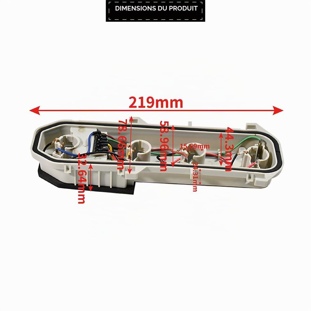 Support de lampe pour feu arrière Douille de lampe arrière Douilles de support d'ampoule de feu arrière Compatible avec Clio MK II 1.2 1.6 B / cb0d Clio 2 Phase 2 01-06 11-0231-WP-2
