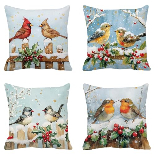 Housse coussin 35x35cm en lin imperméable pour canapé de jardin